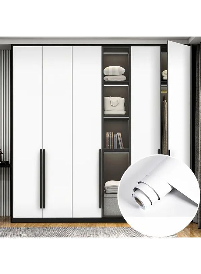 لون شاي الحليب خلفية أنيمي هندسية من الفينيل 40 سم × 600 سم غير لامعة قابلة للفصل سطح خشبي - Image 2